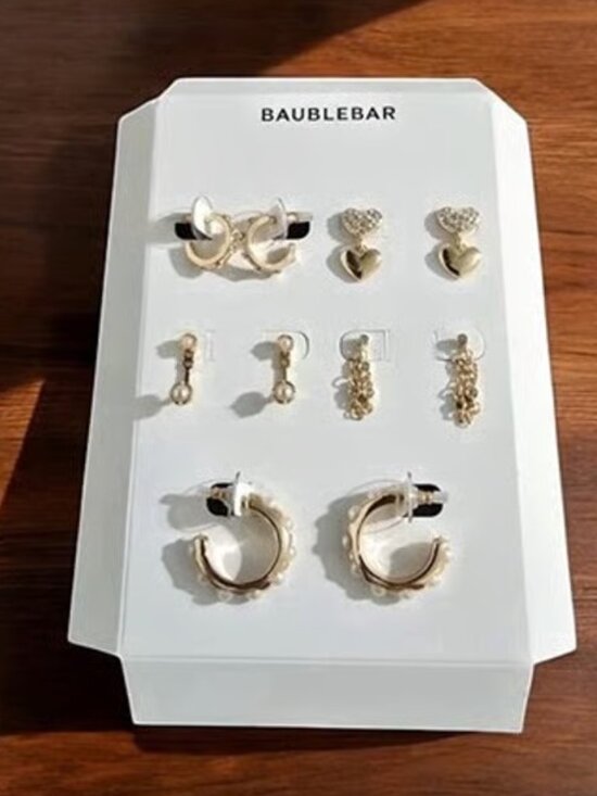 BaubleBar Jewelry - BaubleBar Gold Earrings Set new